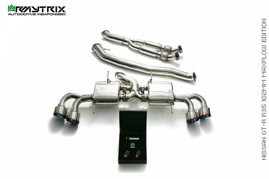 ARMYTRIX STAINLESS STEEL CAT-BACK 102MM per NISSAN GT-R R35 3.8L