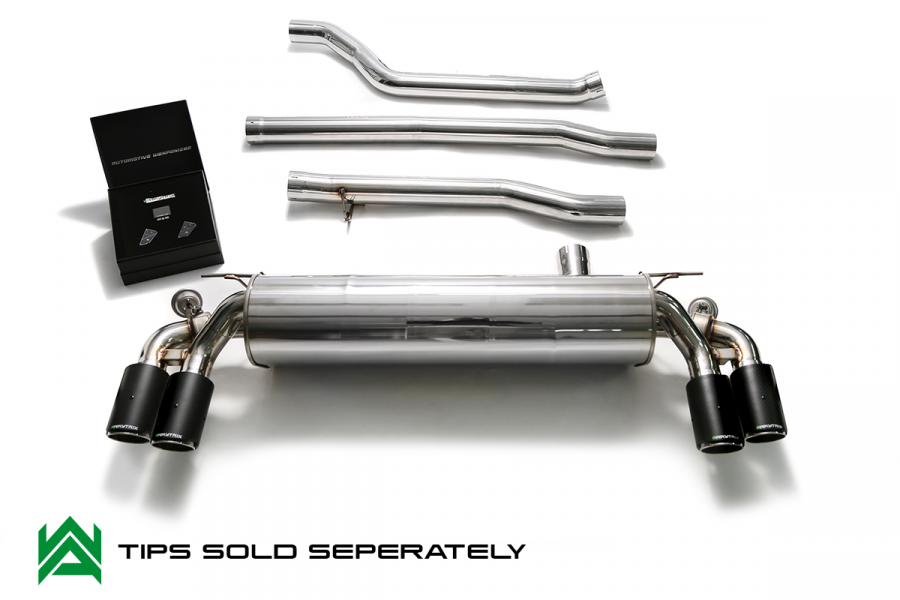 ARMYTRIX STAINLESS STEEL CAT-BACK per BMW 5 SERIES G30 520I BMW 5 SERIES G31 520I BMW 5 SERIES G30 530I BMW 5 SERIES G31 530I