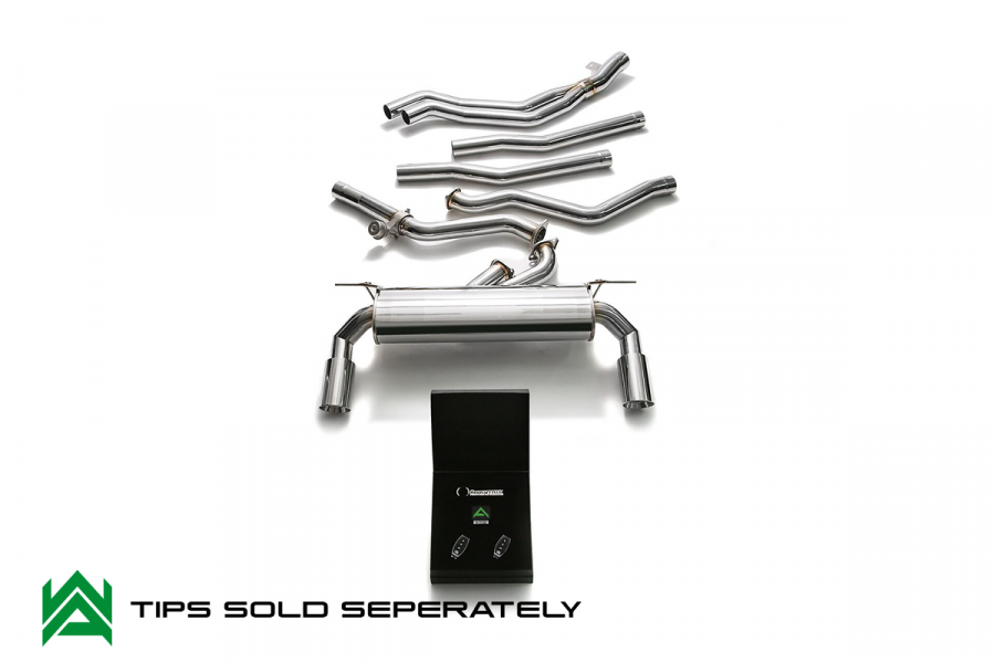 ARMYTRIX STAINLESS STEEL CAT-BACK per BMW 1 SERIES F20 M140I BMW 1 SERIES F21 M140I BMW 2 SERIES F22 M240I