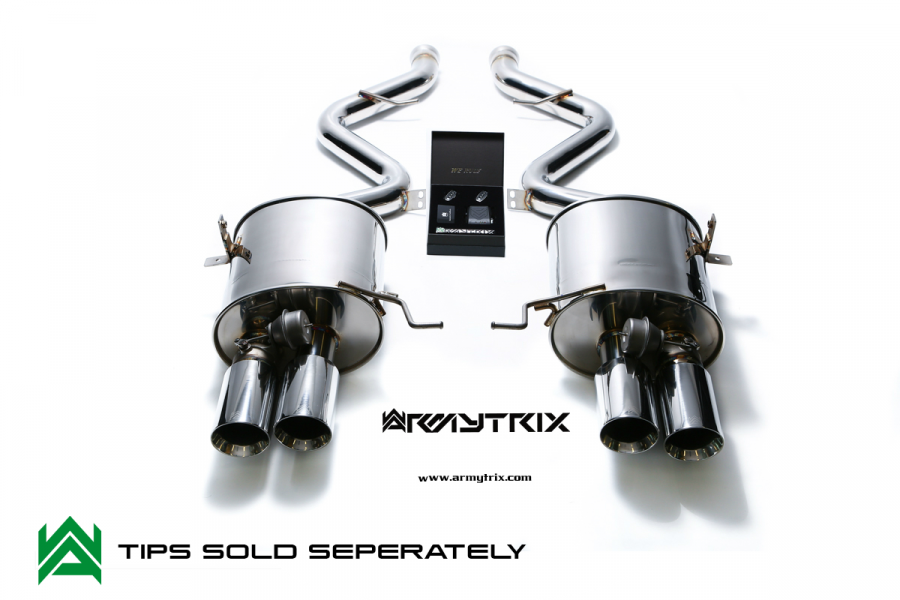 ARMYTRIX STAINLESS STEEL AXLE-BACK per BMW 3 SERIES E90 M3 BMW 3 SERIES E92 M3 BMW 3 SERIES E93 M3