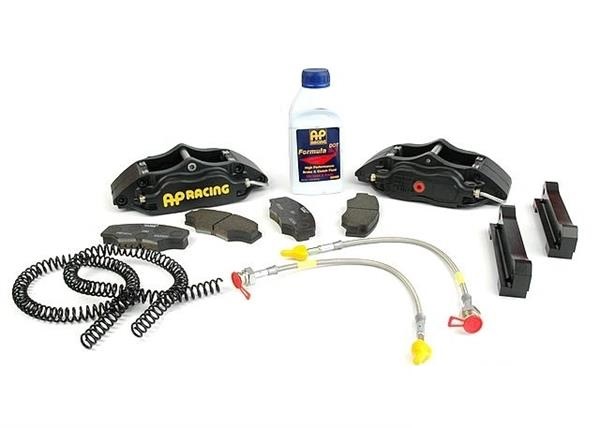 AP Racing brake kit EVO 7/8/9, rear, 4 piston, black calipers