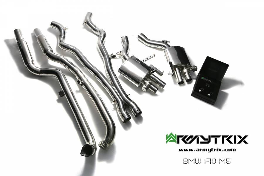ARMYTRIX STAINLESS STEEL CAT-BACK PER BMW 5 SERIES F10 M5