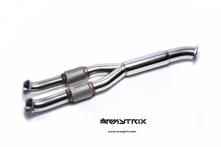 ARMYTRIX STAINLESS STEEL Y-PIPE per NISSAN GT-R R35 3.8L