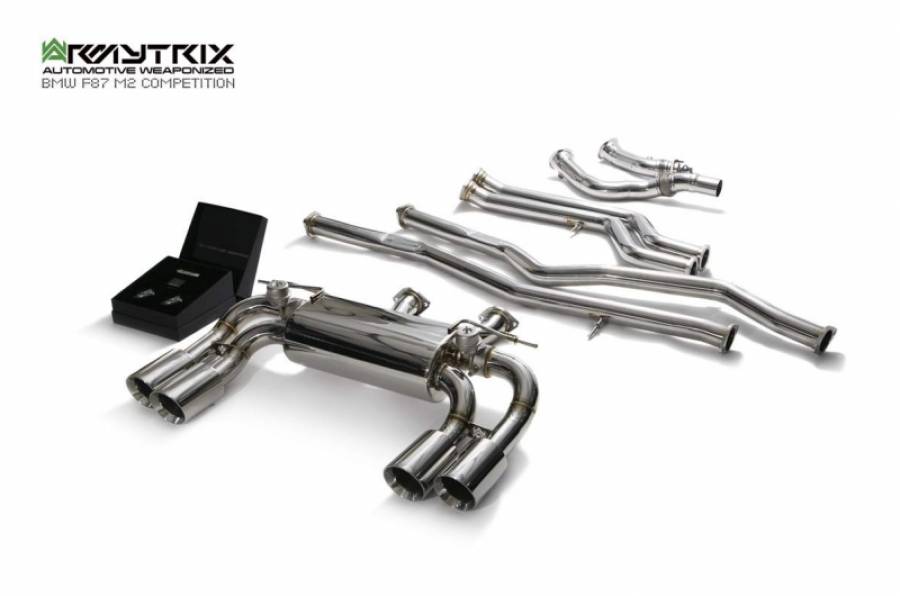 ARMYTRIX STAINLESS STEEL CAT-BACK (OE VALVES) per BMW 2 SERIES F87 M2 COMPETITION