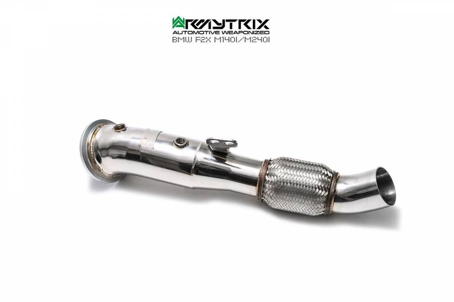 ARMYTRIX STAINLESS STEEL DOWNPIPE per BMW 1 SERIES F20 M140I BMW 1 SERIES F21 M140I BMW 2 SERIES F22 M240I BMW 3 SERIES F30 340I BMW 3 SERIES F31 340I BMW 4 SERIES F32 440I BMW 4 SERIES F33 440I BMW 4 SERIES F36 440I BMW 5 SERIES G30 540I BMW 5 SERIES G31